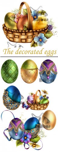 The decorated eggs