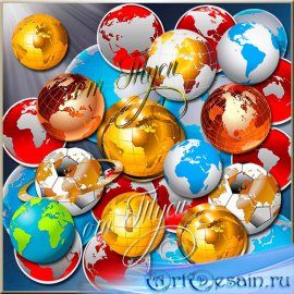   -  / Clip Art -  World globe